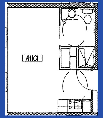 Studio Apartment Floor Plan