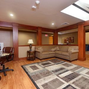 Second floor common area with ample seating