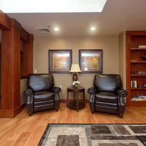 Second floor common area with ample seating