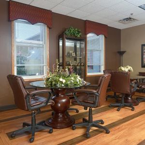 Common area with homelike setting